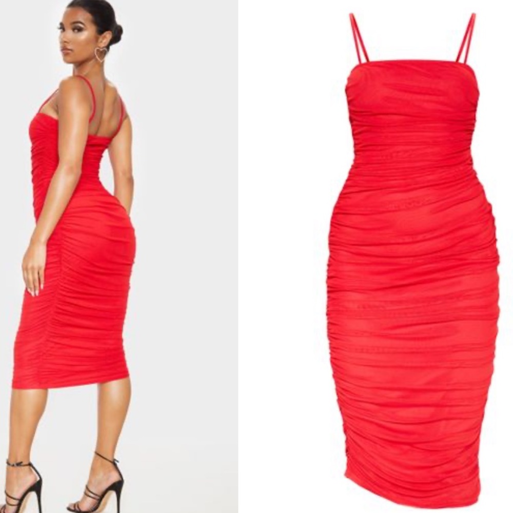 NWT Red Long Midaxi dress